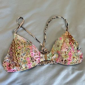 Victoria Secret Patchwork Racerback Bikini Top